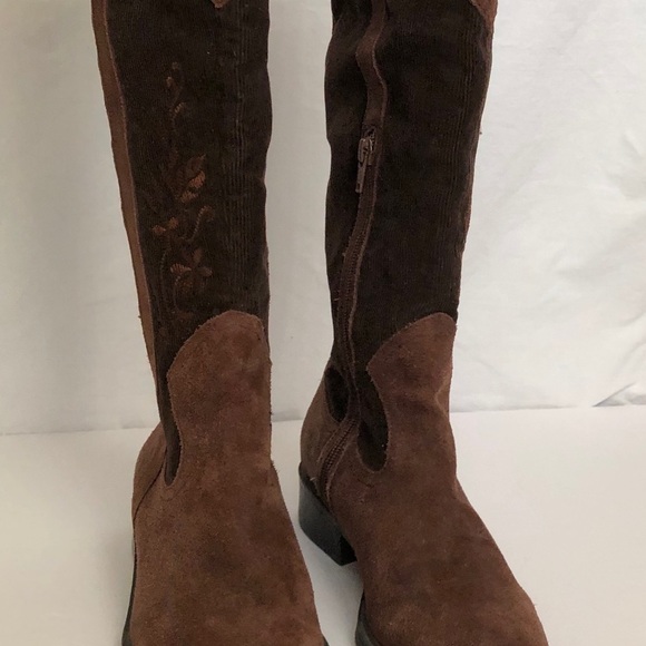 SOLD🎉MADELINE Knee High Western Boot Suede 6.5 - Picture 3 of 5
